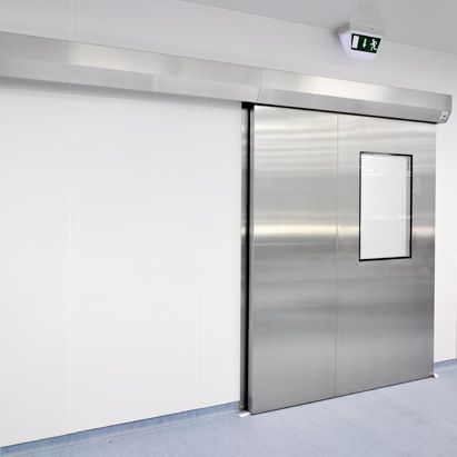 Professional China Automatic Stainless Steel Clean Room Sliding Door For Hospital Laboratory